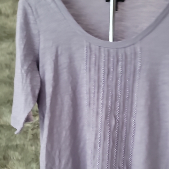 Talbots Light Purple Short Sleeve Tee - Picture 7 of 8